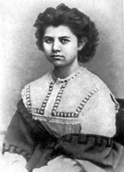 Драгоманова-Косач Ольга Петрівна,
(1849–1930). Фото 1866 року
